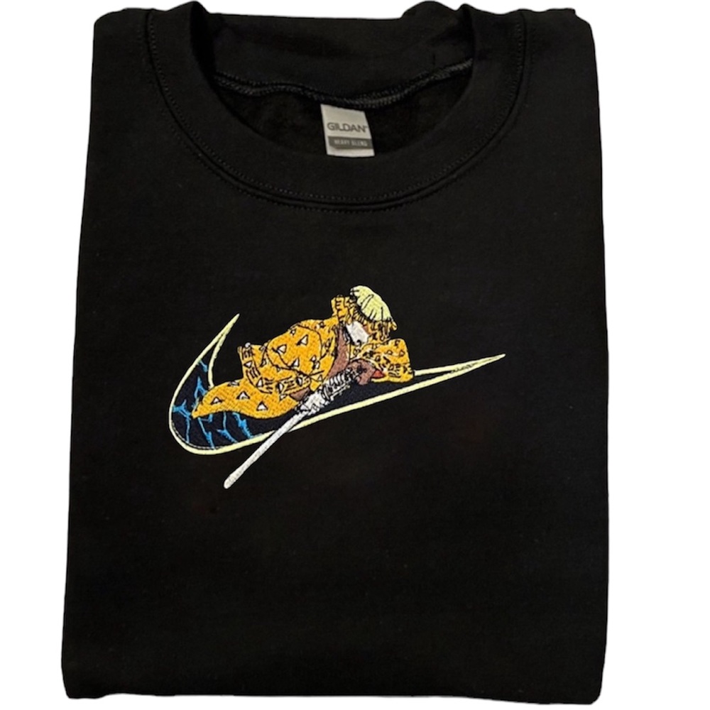 Zenitsu Black Nike Sweater Unisex